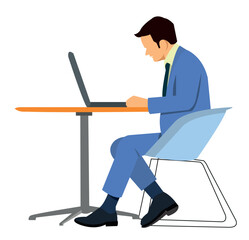 business people working with computer at desk