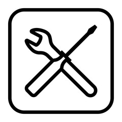 Assistance, settings, troubleshooting and repair icon
