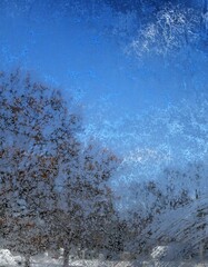 Frost on a Glass Window
