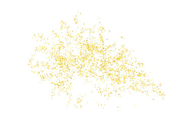 Background plume golden abstract grainy texture, crumbs for background or backdrop. Gold dust. Sand particles grain. Pieces abstract. plume. Jewelry, carefully placed by hand. Jewel confetti. png