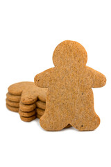the gingerbread brown cookie man