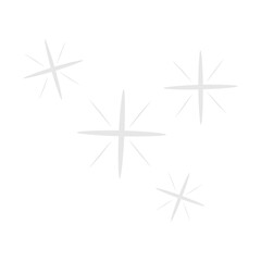 Hand drawn sparkling star. Retro abstract illustration with hand drawn sparkle for celebration design. Geometric shape.