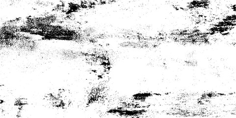 Monochrome texture composed of irregular graphic elements. Distressed uneven grunge background. Abstract vector illustration. Overlay for interesting effect and depth. Isolated on white background.