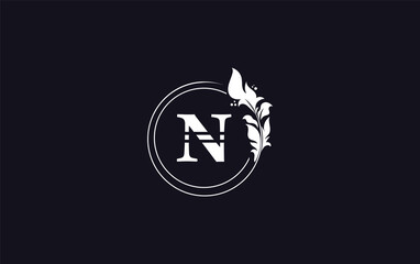 Golden circle leaf and beauty logo circle design vector. Beauty fashion with leaf. Signature font gold circle Logo