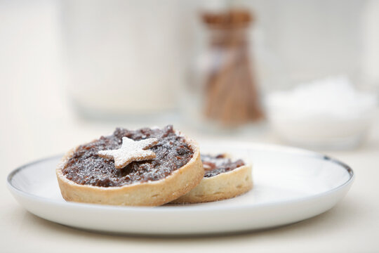 Mince Tarts on Plate