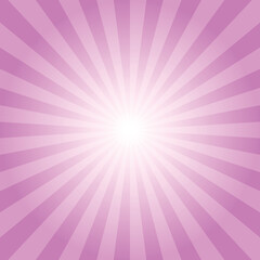 Abstract Pink Background. Sunburst design. Vector illustration. Sunburst abstract backdrop for various purposes.