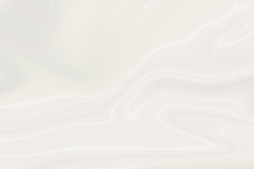 White surface with reflections. Smooth minimal light waves background. Blurry silk waves. Minimal soft grayscale ripples flow.