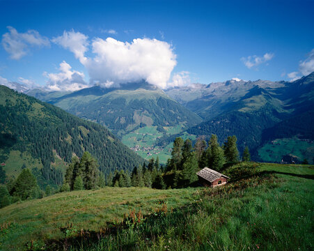 House on Hill, Deferggen Valley, Tirol, Austria