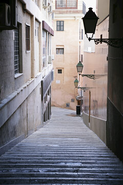 Stairway and Exterior of Buildings, Palma, Mallorca, Spain