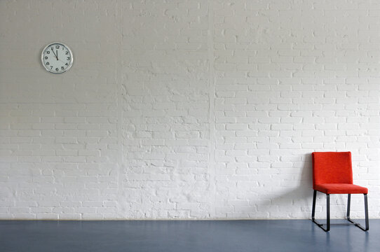 Fototapeta Room with Chair and Clock