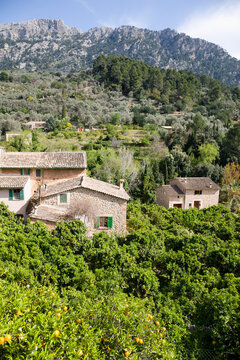 Overview of Houses, Fornalutx, Mallorca, Spain