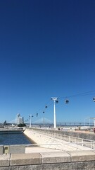 Fototapeta na wymiar Telecabine Lisboa 