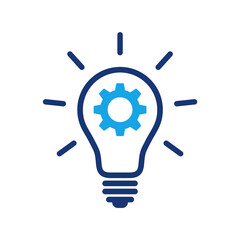 Light bulb with cogwheel