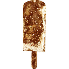 Golden ice cream.