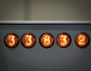Nixie tube or cold cathode display