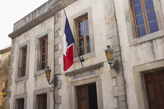 City Hall, Lagrasse, Aude, Languedoc-Roussillon, France