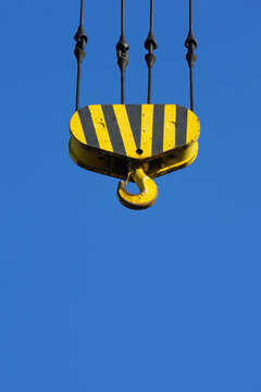 Industrial Crane Hook in Sky