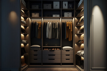 Modern wardrobe concept 