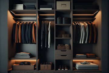 Modern wardrobe concept 