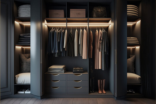Modern wardrobe concept 