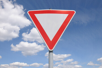 Yield Sign, Bavaria, Germany