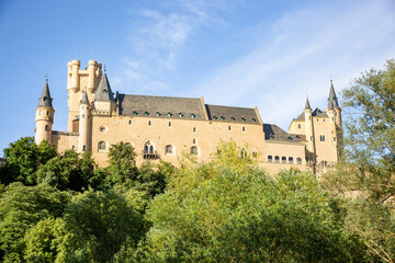 Fototapeta na wymiar Alcazar fortress of Segovia (Segovia medieval Castle), Segovia, Castile and Leon, Spain