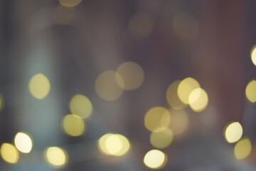 Christmas light background. Holiday glowing backdrop. Defocused Background With Blinking light....