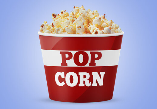 Popcorn Bucket Mockup