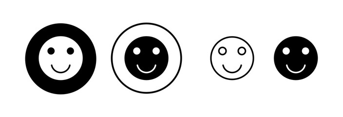 smile icon vector illustration. smile emoticon icon. feedback sign and symbol