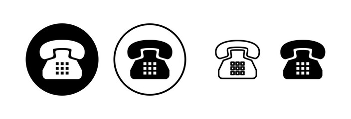 Telephone icon vector illustration. phone sign and symbol