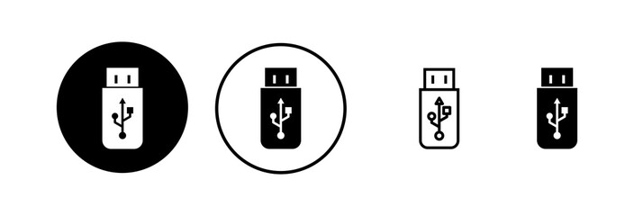 Usb icon vector illustration. Flash disk sign and symbol. flash drive sign.