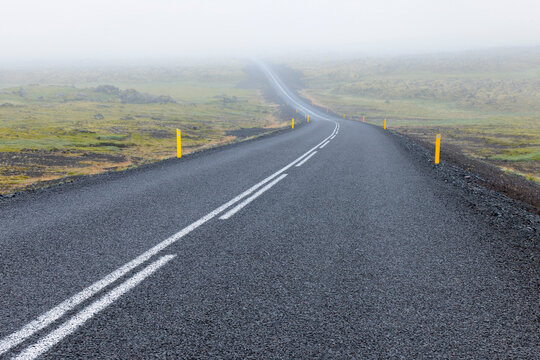 Road, Volcanic Landscape, Hellnar, Snaefellsnes Peninsula, Vesturland, Iceland