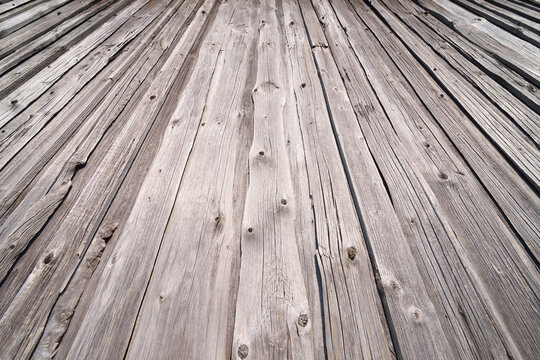 Weathered Wood Boards of Old Barn, Bavaria, Germany