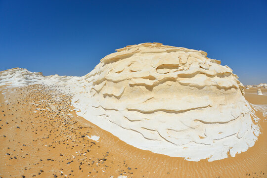 Rock Formations in White Desert, Libyan Desert, Sahara Desert, New Valley Governorate, Egypt