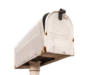 Transparent PNG Worn Aged Mailbox.