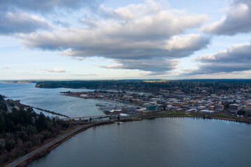 view of the port in olympia wa 