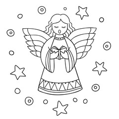 Christmas angel signing canons. 