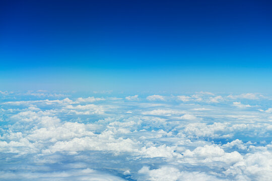 View of Clouds from Airplane, Queensland, Australia