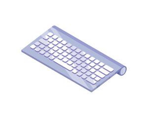 isometric keyboard computer icon