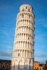 The Leaning Tower of Pisa (Italian: torre pendente di Pisa), is the campanile, or freestanding bell...