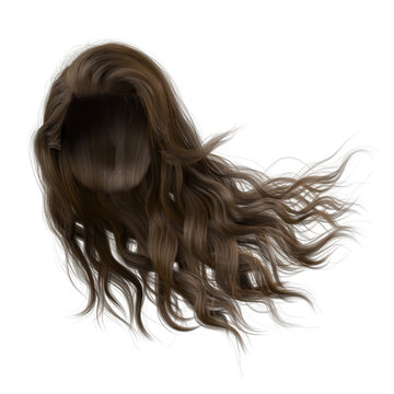Brown Beachy Wavy Hair - Roblox