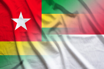 Togo and Monaco political flag transborder relations MCO TGO
