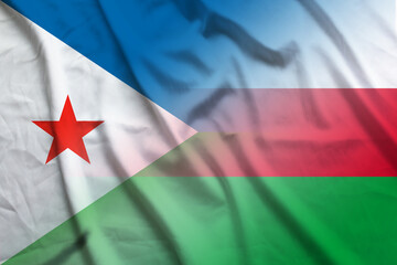 Djibouti and Oman political flag transborder relations OMN DJI