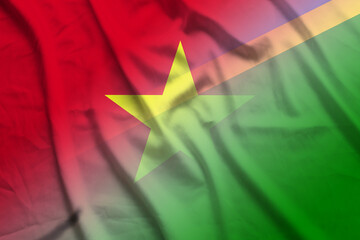 Vietnam and Solomon Islands state flag international negotiation SLB VNM