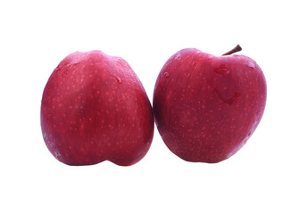 red apples over transparent png