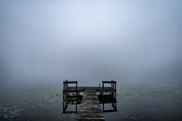 Fototapeta na wymiar Foggy Dock