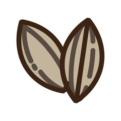 Almond Flat Icon