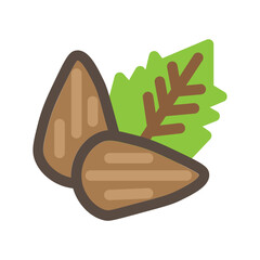 Almond Flat Icon