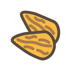 Almond Flat Icon
