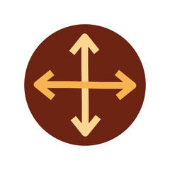 Obraz premium Directions Flat Icon